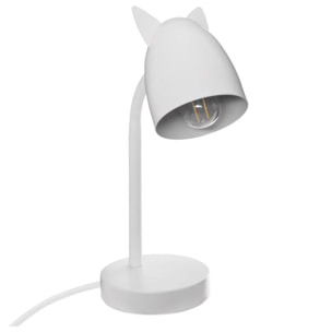 Lampe enfant "Oreilles" - métal - blanc H31 cm