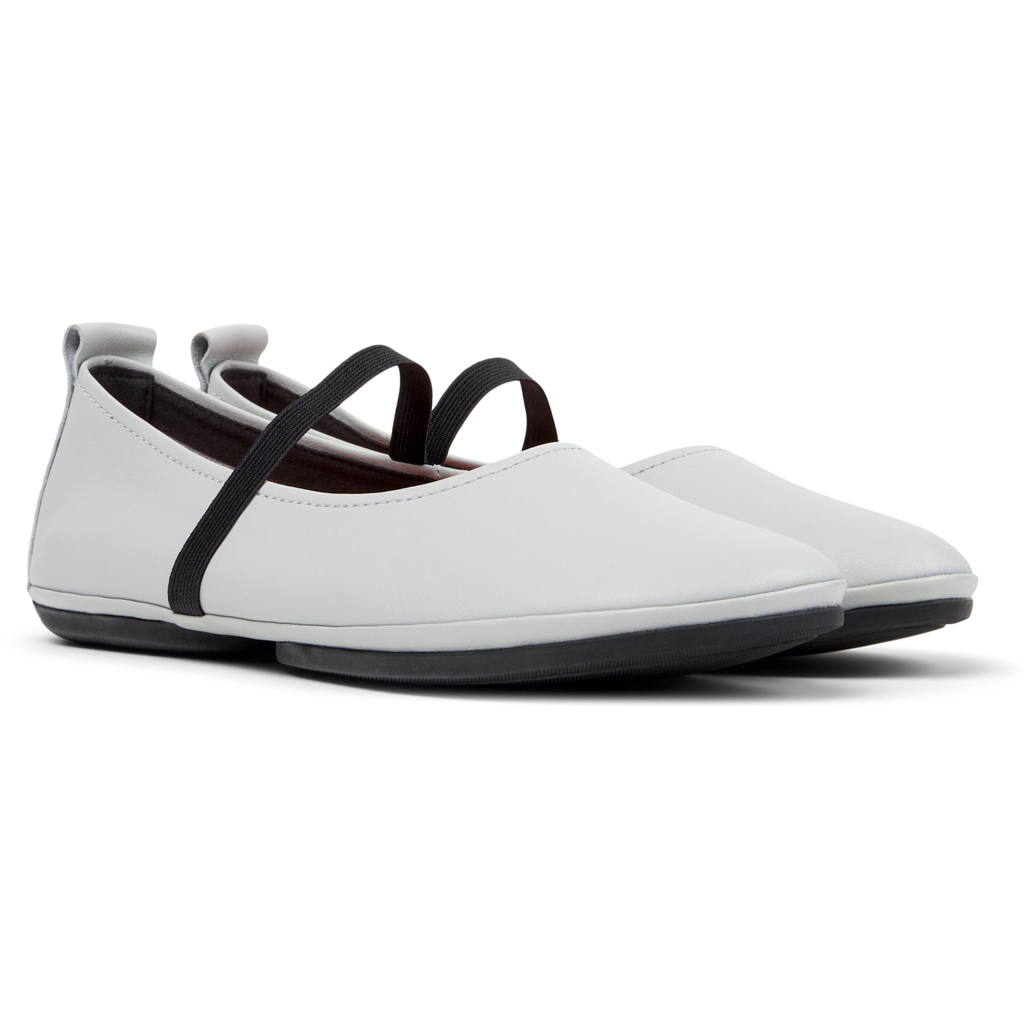 Bailarinas - CAMPER Right Nina - Gris - Cuero liso