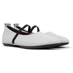 Bailarinas - CAMPER Right Nina - Gris - Cuero liso