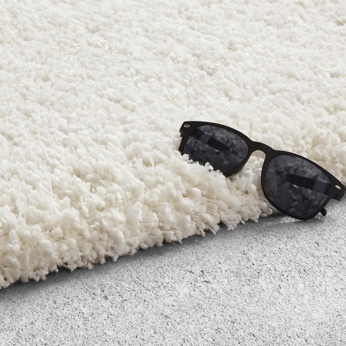 Tapis shaggy tissé motif uni PANO