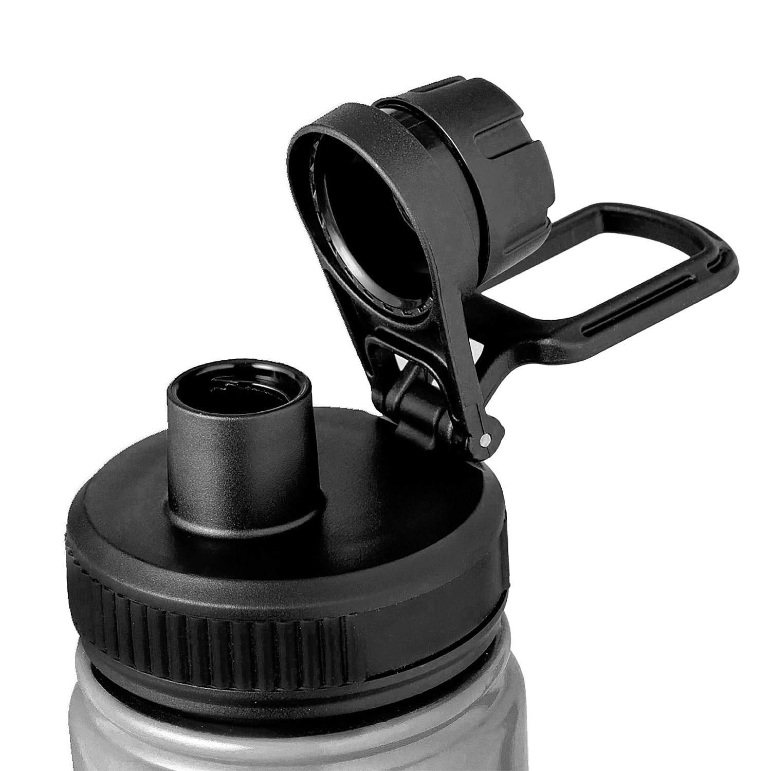 Bidón térmico de acero inox con doble pared y 550 ml de capacidad. Incluye tapa de cierre a rosca, con dosificador y asa.