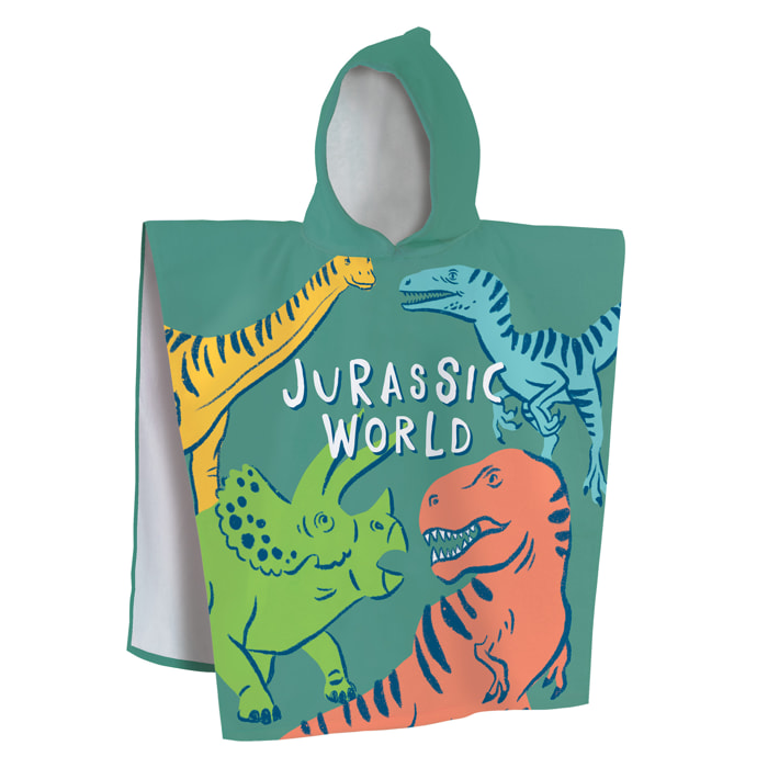 Cape de bain imprimée 100% Coton, JURASSIC WORLD QUATRO
