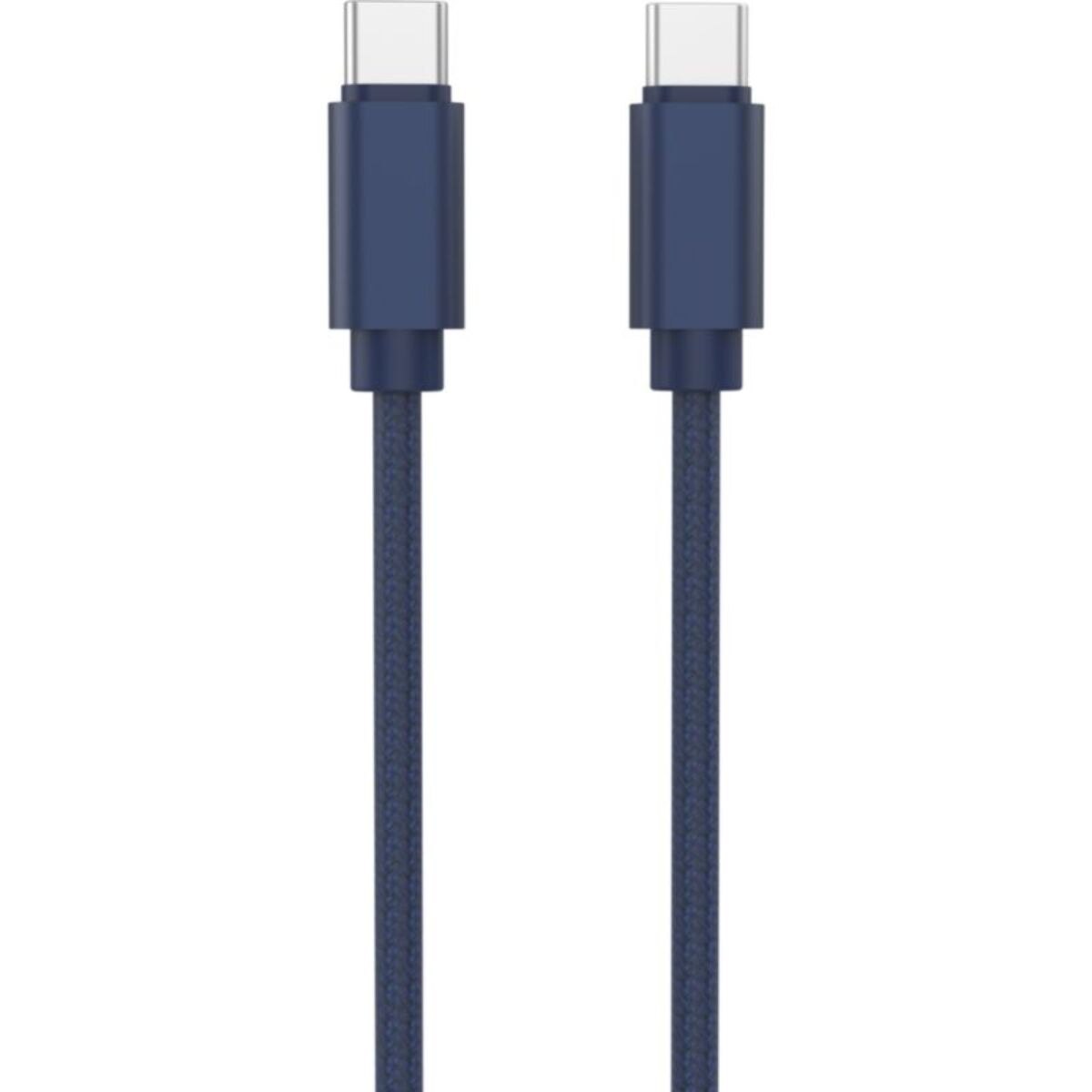 Chargeur secteur ADEQWAT Chargeur 2 USB-C 65W+Cable USB-C Bleu