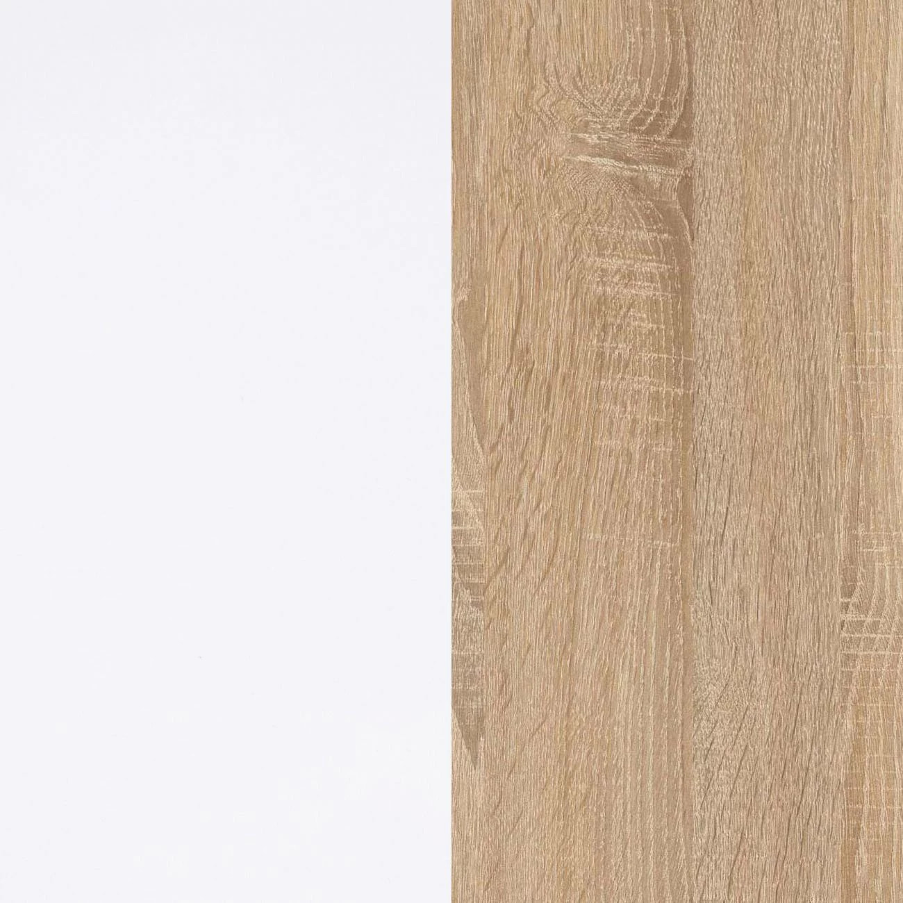 Mesa de centro Brooklyn Blanco Artik (Blanco Mate) - Roble Canadian