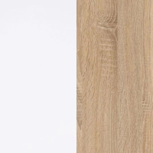 Mesa de centro Brooklyn Blanco Artik (Blanco Mate) - Roble Canadian