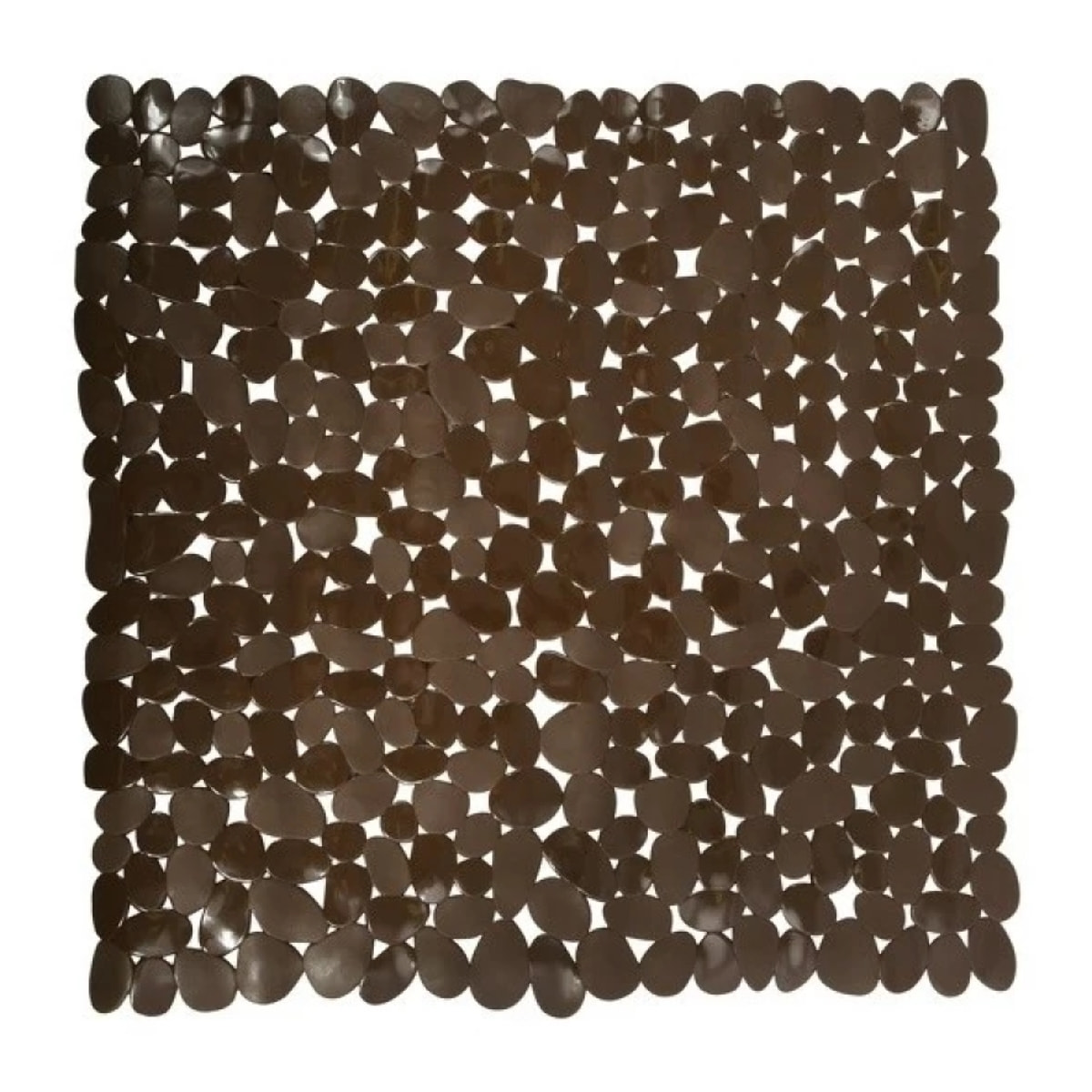 Tapis Fond de douche PVC GALETS 53x53cm Chocolat MSV