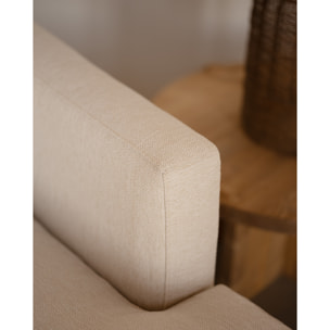 Fauteuil ton blanc cassé de 105x106cm Hauteur: 99 Longueur: 105 Largeur: 106