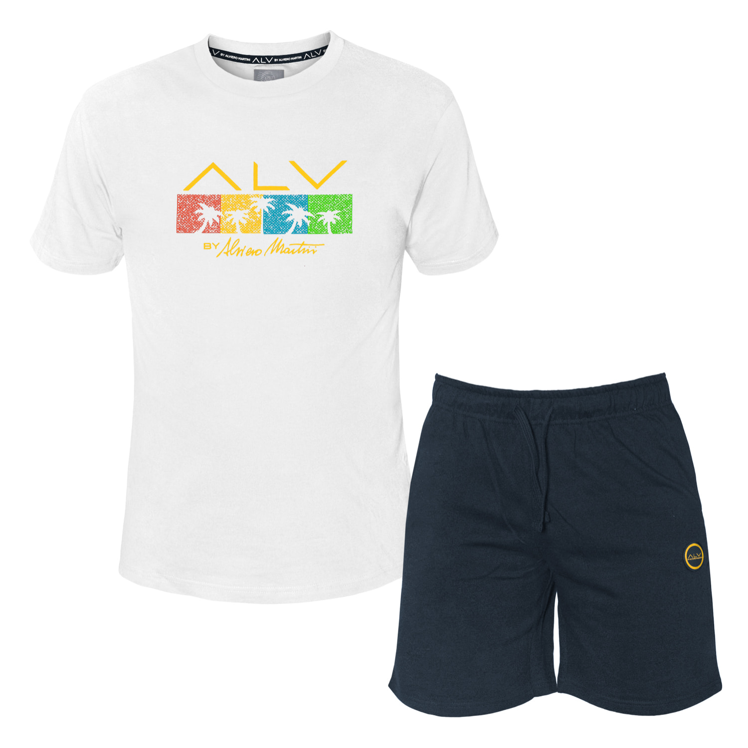 Completo Uomo ALVIERO MARTINI Manica Corta Cotone