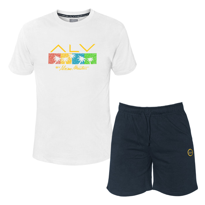 Completo Uomo ALVIERO MARTINI Manica Corta Cotone