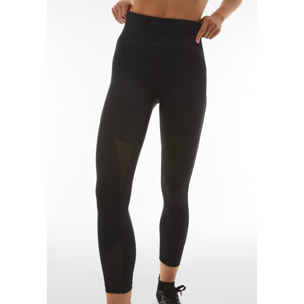 Leggings SuperFit 7/8 traspiranti inserti in mesh coprente