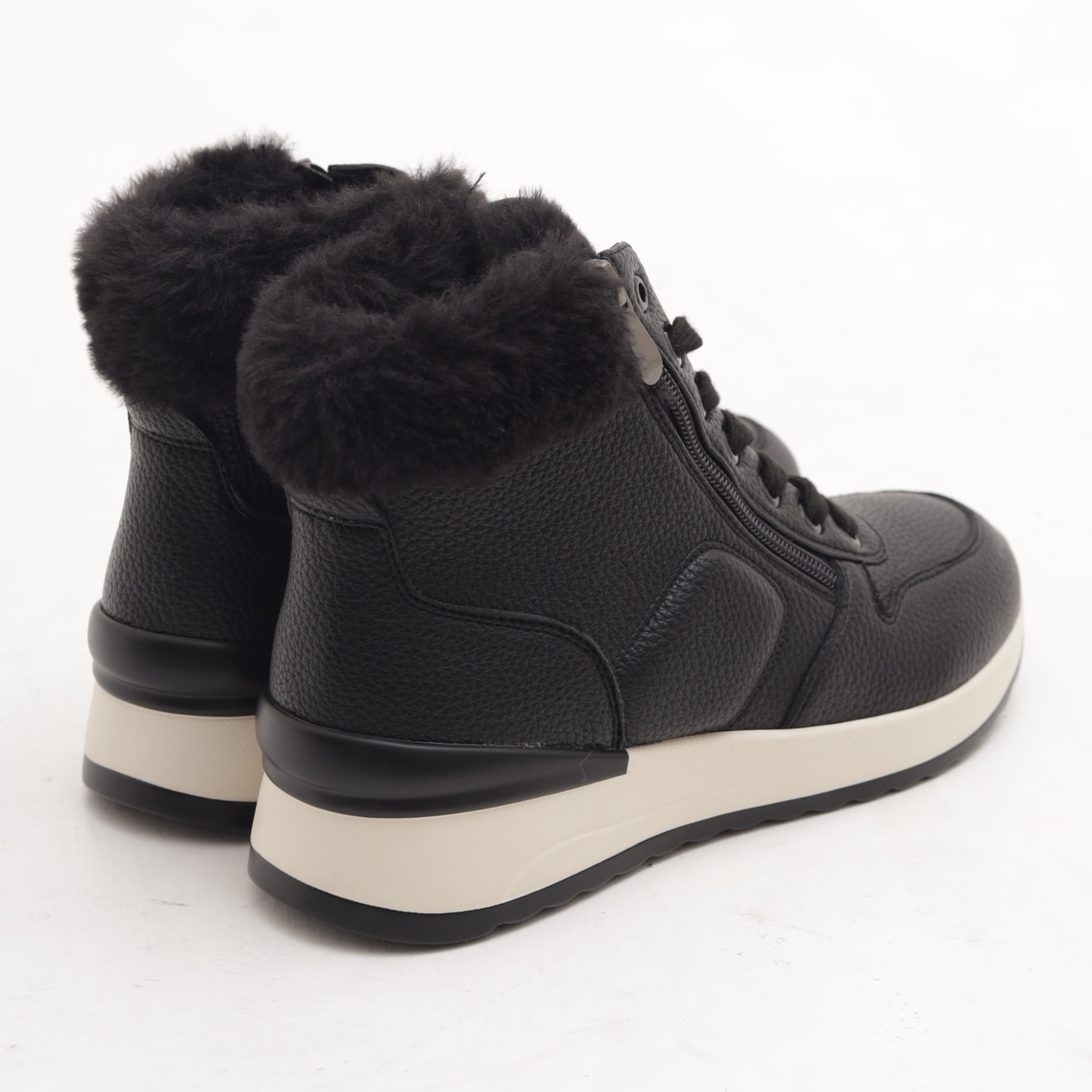 STIVALETTO SNEAKERS ZIP NERO