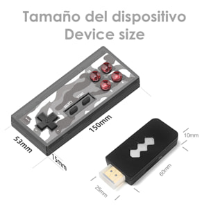 Console per videogiochi Y2HDPLUS collegata allo schermo del televisore. Supporta 4K. Include 1400 giochi.