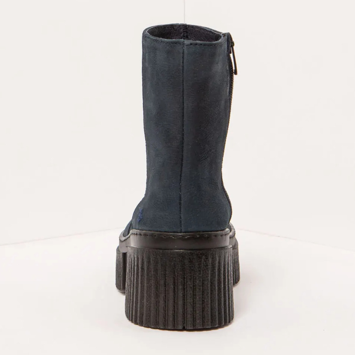 Botines con tacón 1374 NOBUCK NAVY/YORK color Navy