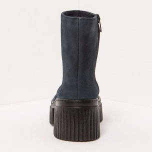 Botines con tacón 1374 NOBUCK NAVY/YORK color Navy