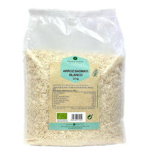 PLANETA HUERTO | Arroz Basmati Ecológico deen Bolsa de 2,5 Kg, Cultivado en Pakistán, Rico en Fibra, Magnesio, Vitaminas y Minerales - Arroz Basmati Ideal para Dietas Saludables y Deportistas