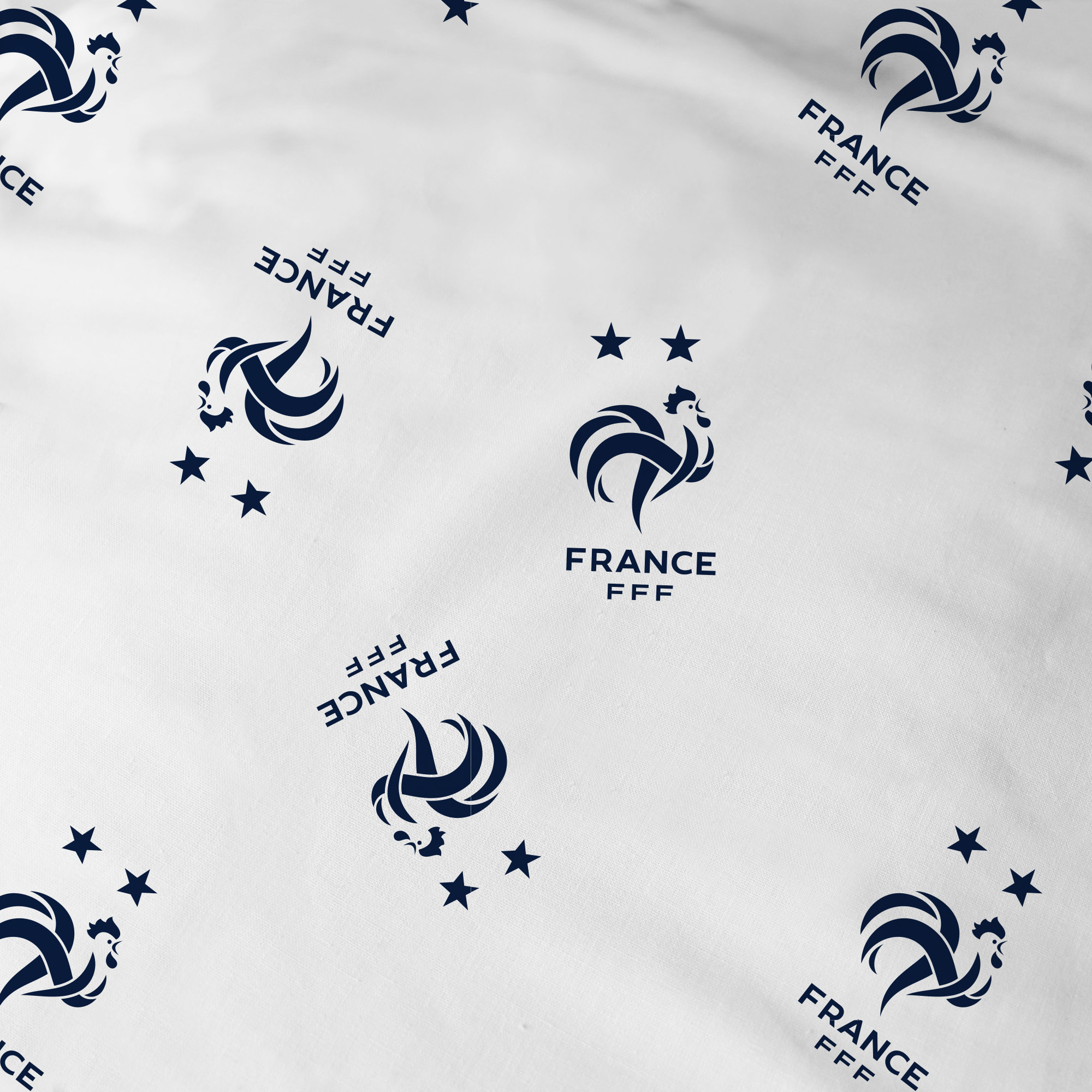 Parure de lit imprimée 100% Coton, FFF RAYURES