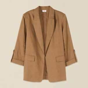 Oltre - Giacca destrutturata in lino - Beige