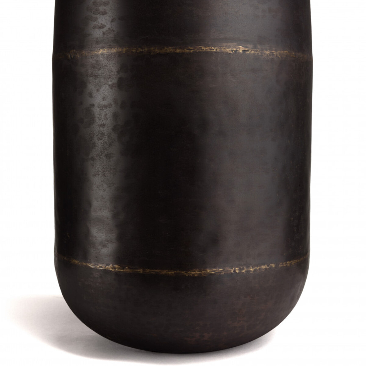 JONAS - Vase largeur 30.5cm hauteur 52.5cm acier couleur bronze cuivré