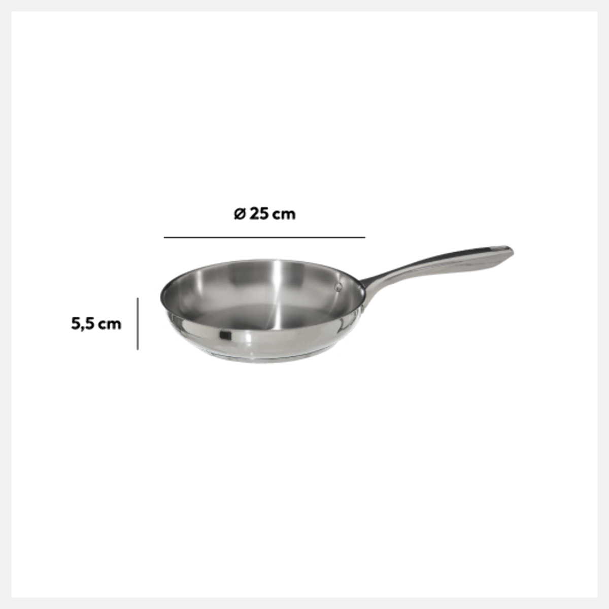 Poêle Inox 24 cm Resilience