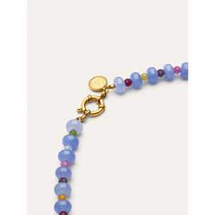 Collana Skycolor Stones Acciao Placcato Oro