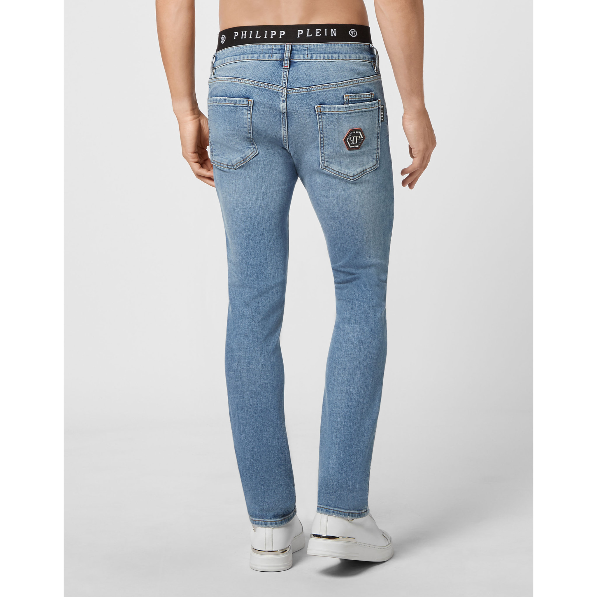 PHILIPP PLEIN Vaqueros de corte recto ICONIC PLEIN