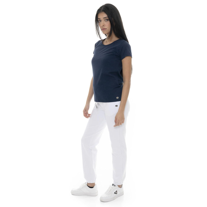 Leone Camiseta básica de mujer de manga corta