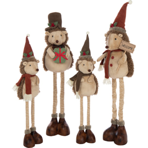 J-Line figurine Herisson Téléscopique - polyester - mix - large - 2 pcs