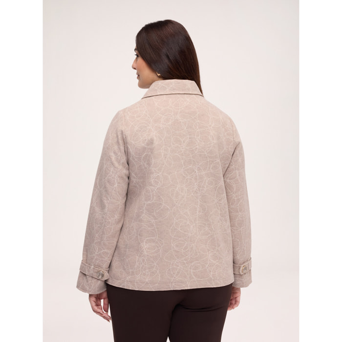 Fiorella Rubino - Giacca in tessuto ricamato - Beige