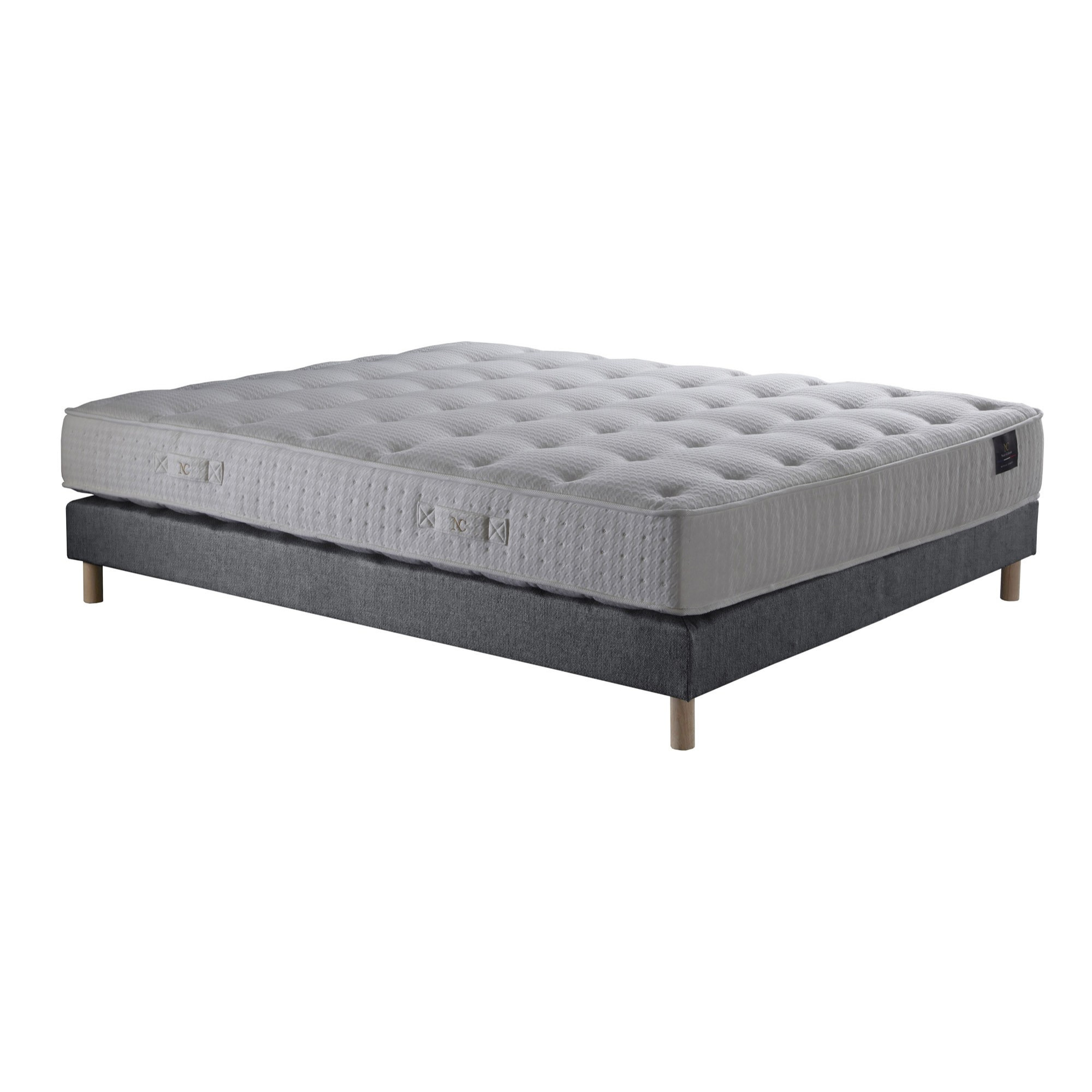 Ensemble matelas ressorts ensachés, COMETE + sommier 11 cm