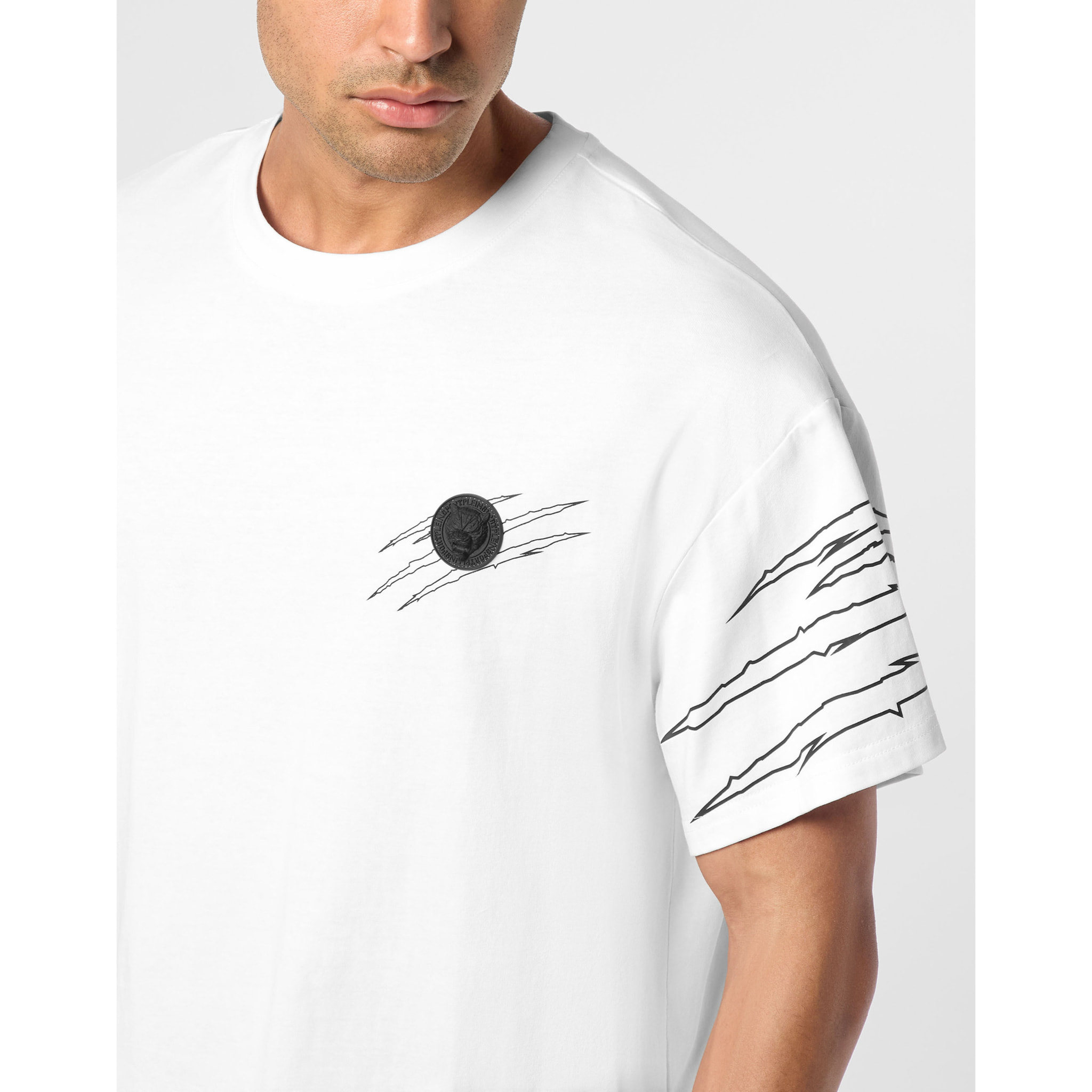 PLEIN SPORT Maglietta girocollo Ss SCRATCH