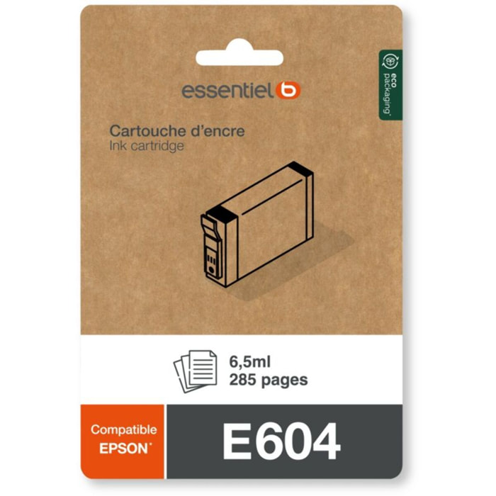 Cartouche d'encre ESSENTIELB E604 Noire