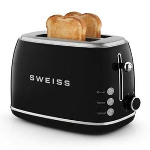 Grille-pain SWEISS vintage noir GRS9
