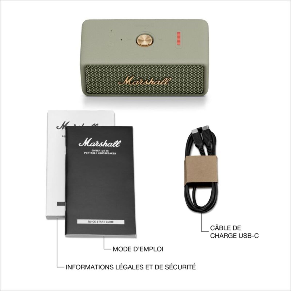 Enceinte portable MARSHALL Emberton III Sage