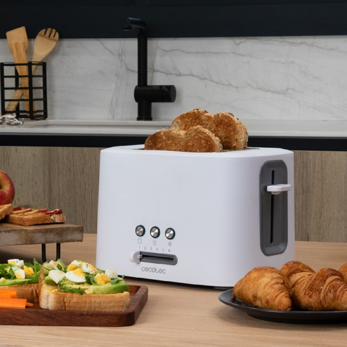 Cecotec Tostapane verticale Toast&Taste 9000 Double White