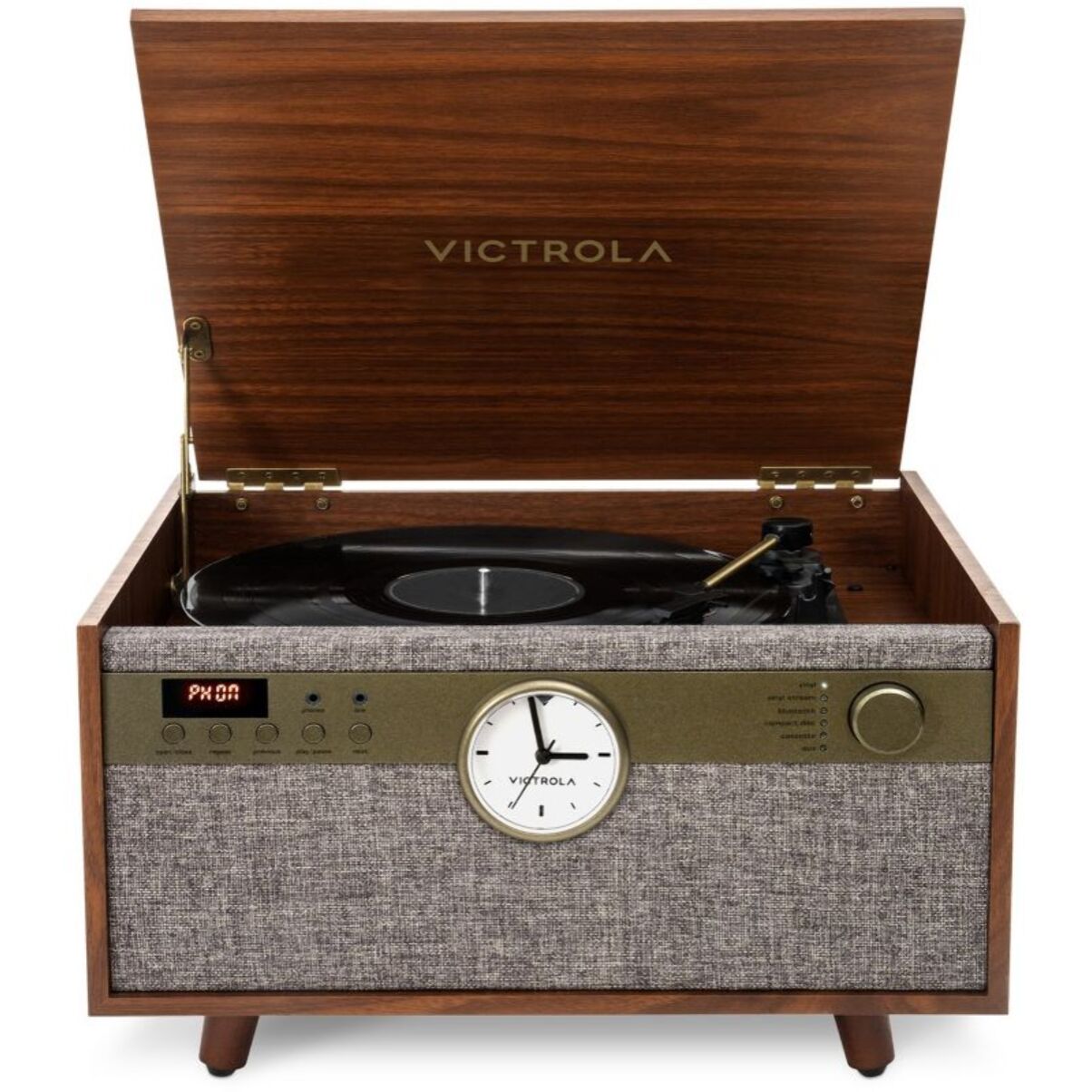 Platine vinyle VICTROLA VTA-835 Pieds Noyer