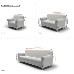 COPRIDIVANO ELASTICO LESLIE – TORTORA