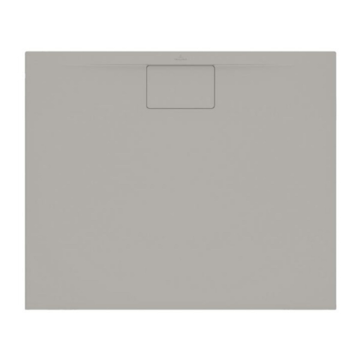 Receveur antidérapant Architectura Metalrim acrylique carré gris