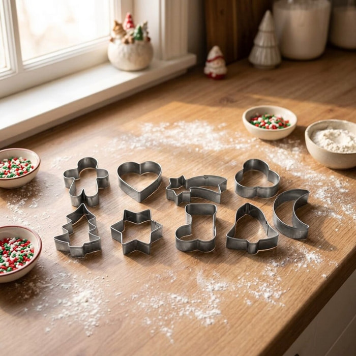 Lot de 9 emporte-pièces de Noël sur cintre Zenker Emporte-pièces