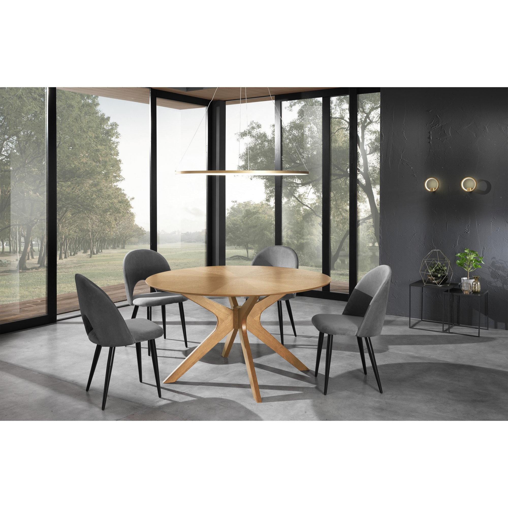 Tomasucci Table ronde TALLIN Marron