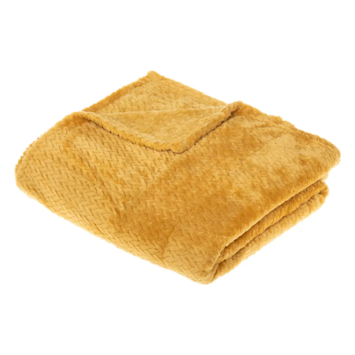 Plaid "Tresse" flanelle 125x150cm