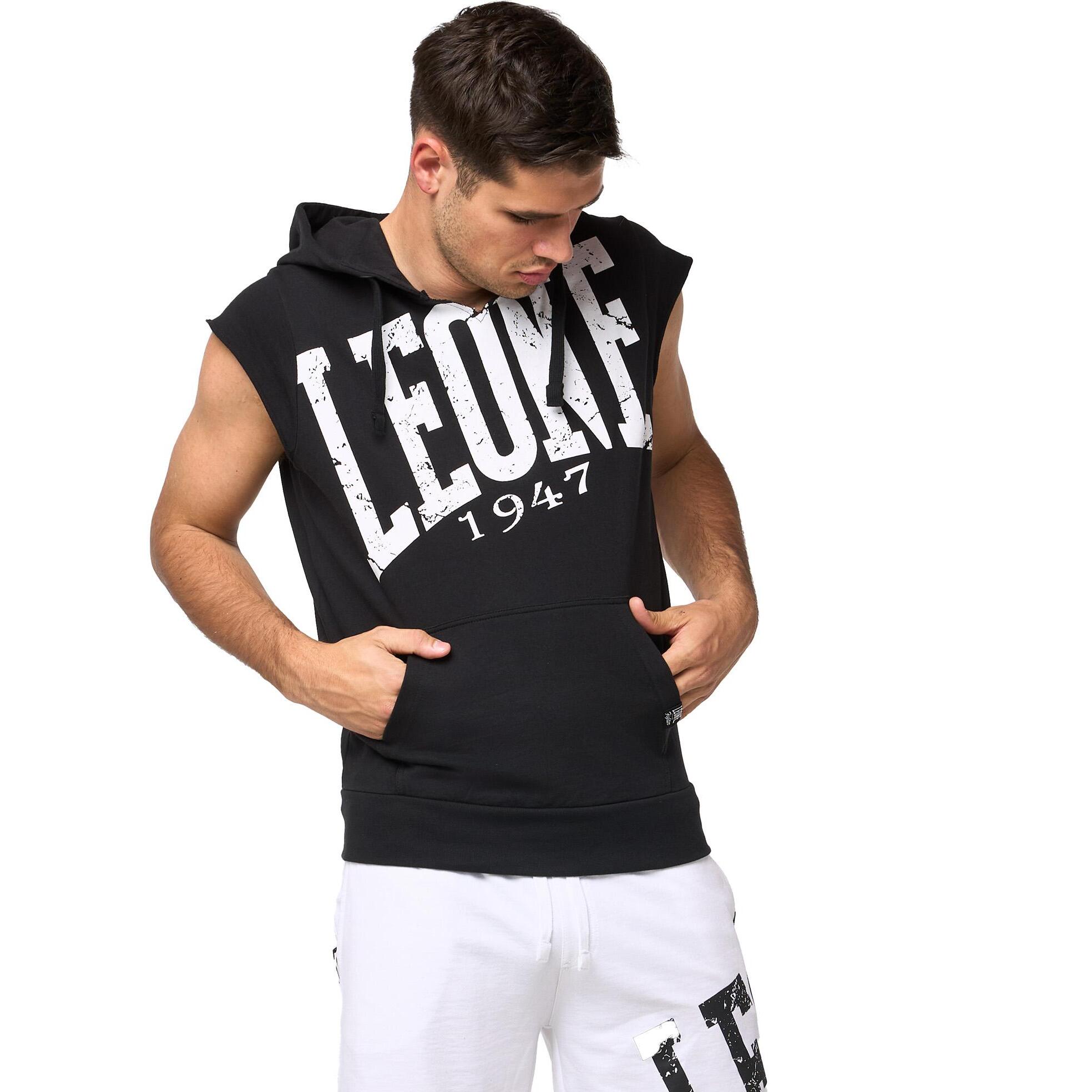 Sudadera con capucha sin mangas Leone Boxing Legend para hombre