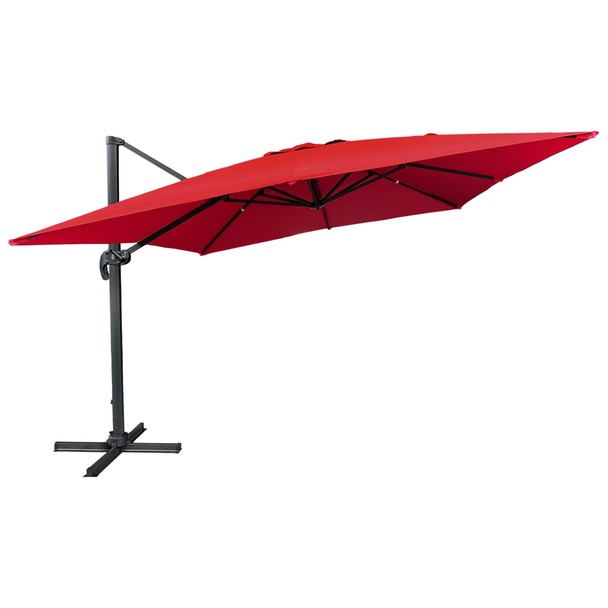 Parasol déporté MOLOKAI carré avec housse -