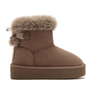 Botas Australianas Lazo Pelo Water Repellent Taupe B&W
