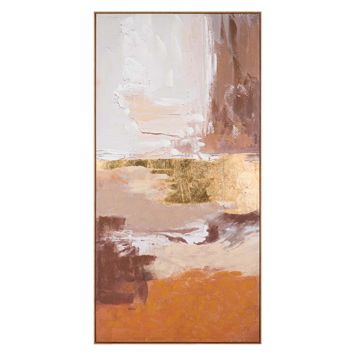 Cuadro Abstracto 80% Pintado A Mano 90x4x180 Cm