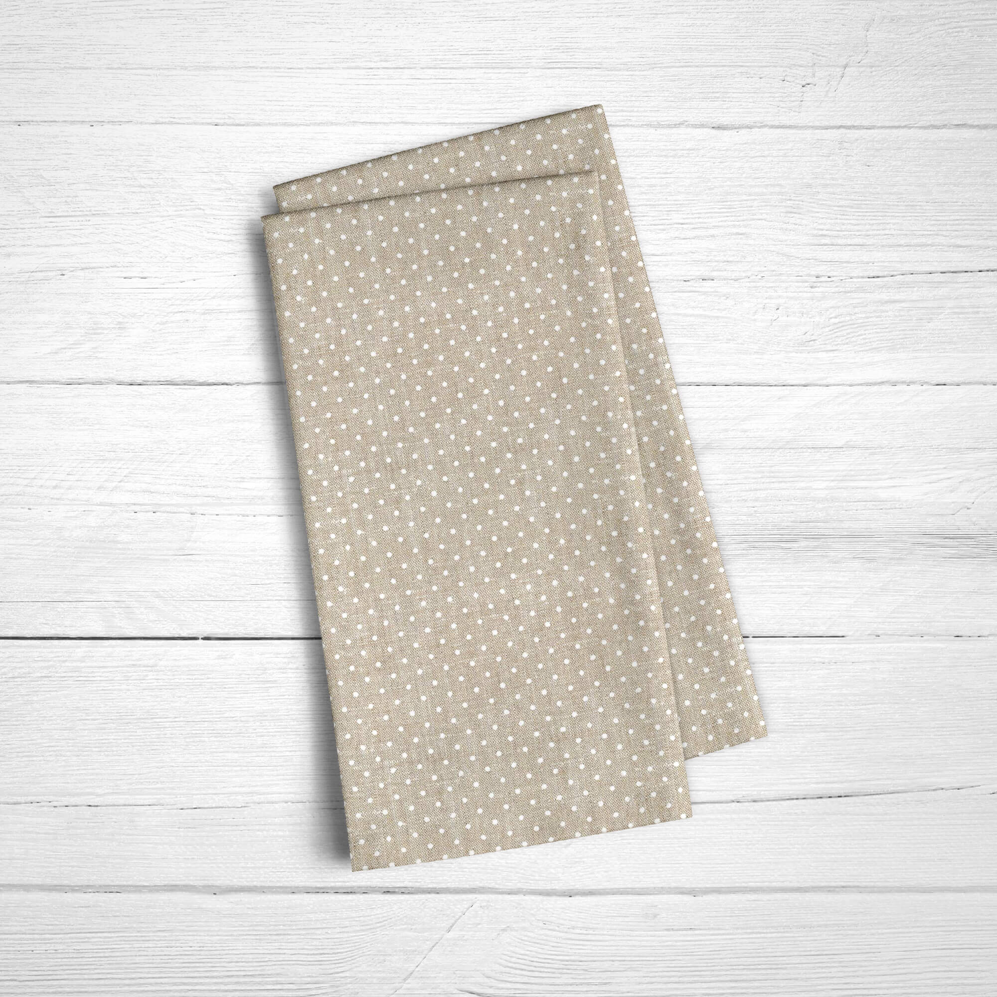 Pack de 2 serviettes Plumeti Blanc 100% coton 45x45 cm