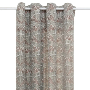 Rideau "Mizani" jacquard vert clair 135x260cm