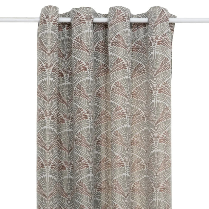 Rideau "Mizani" jacquard vert clair 135x260cm