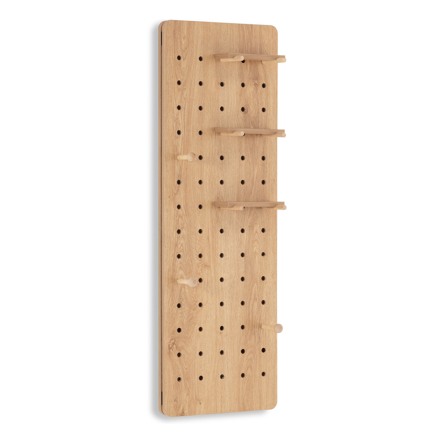 Mueble recibidor con espejo Verona efecto Roble
