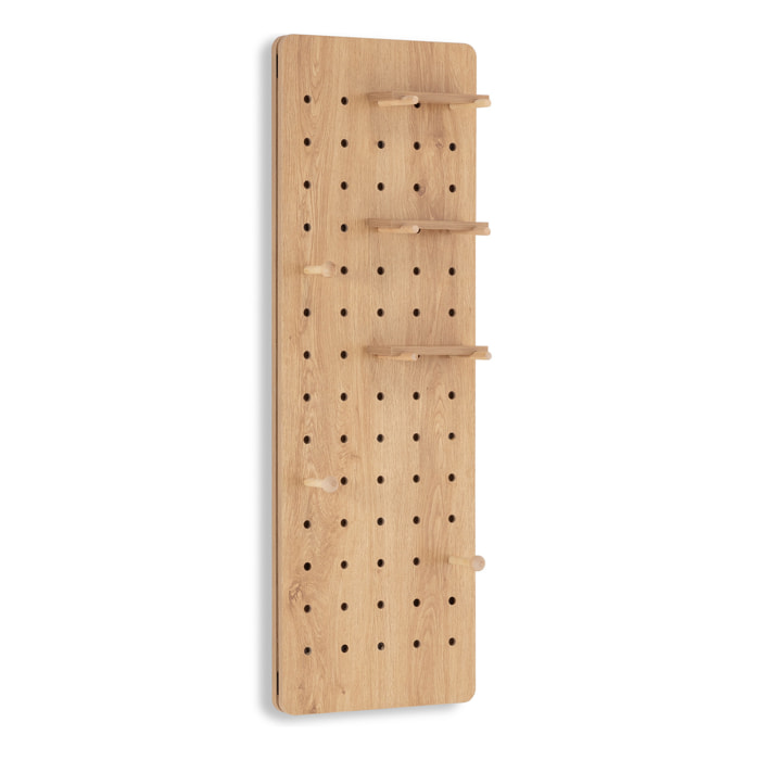 Mueble recibidor con espejo Verona efecto Roble