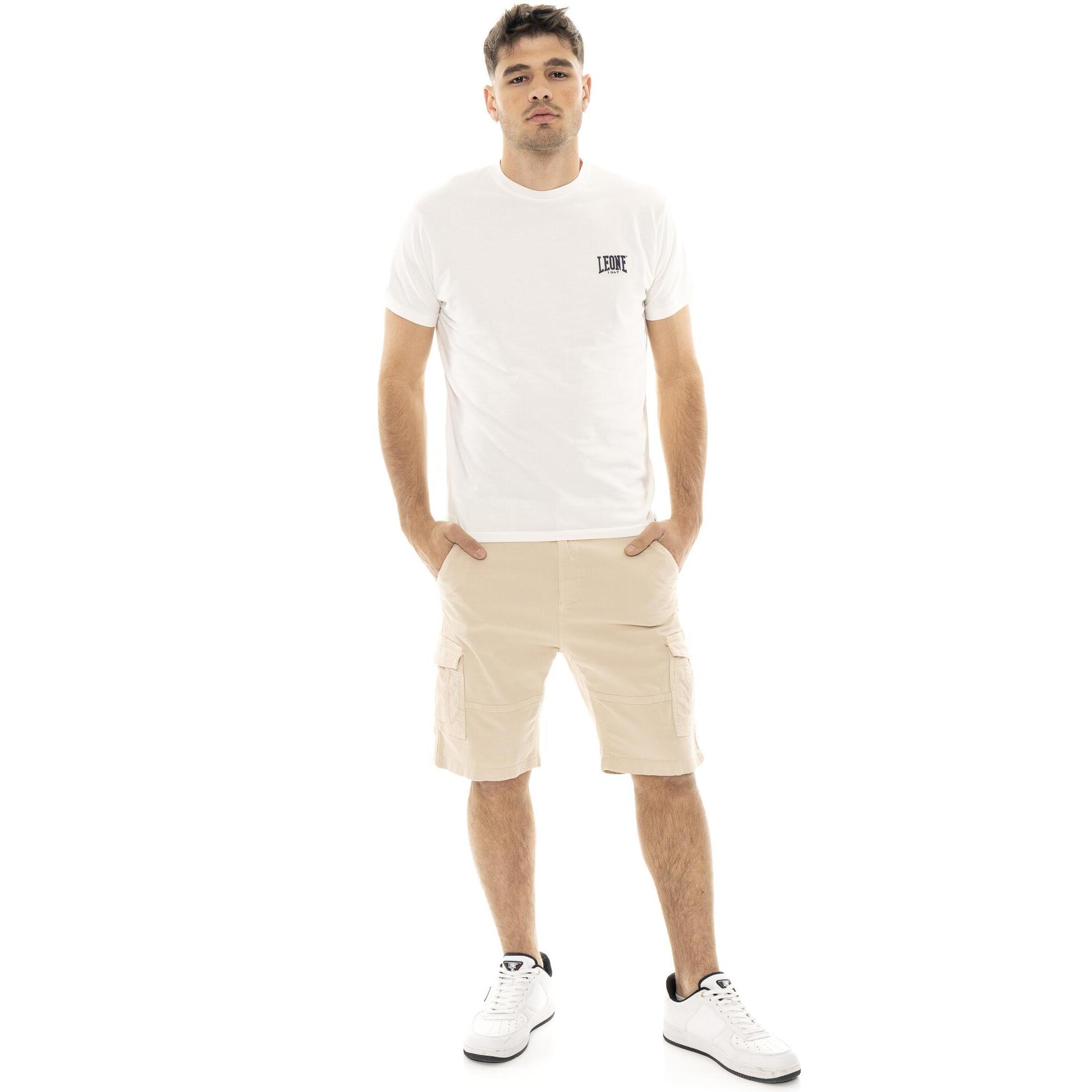 Bermuda cargo da uomo in twill Leone Military 1947